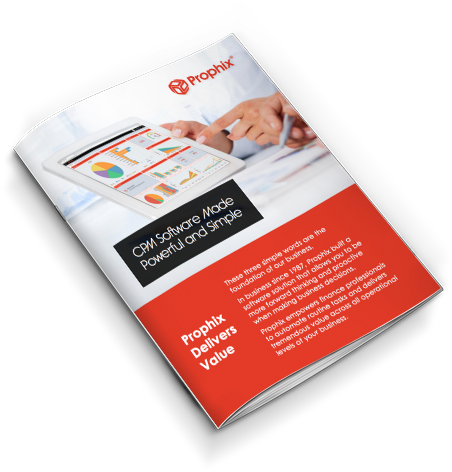 Prophix CPM Software Made Powerful and Simple Brochure